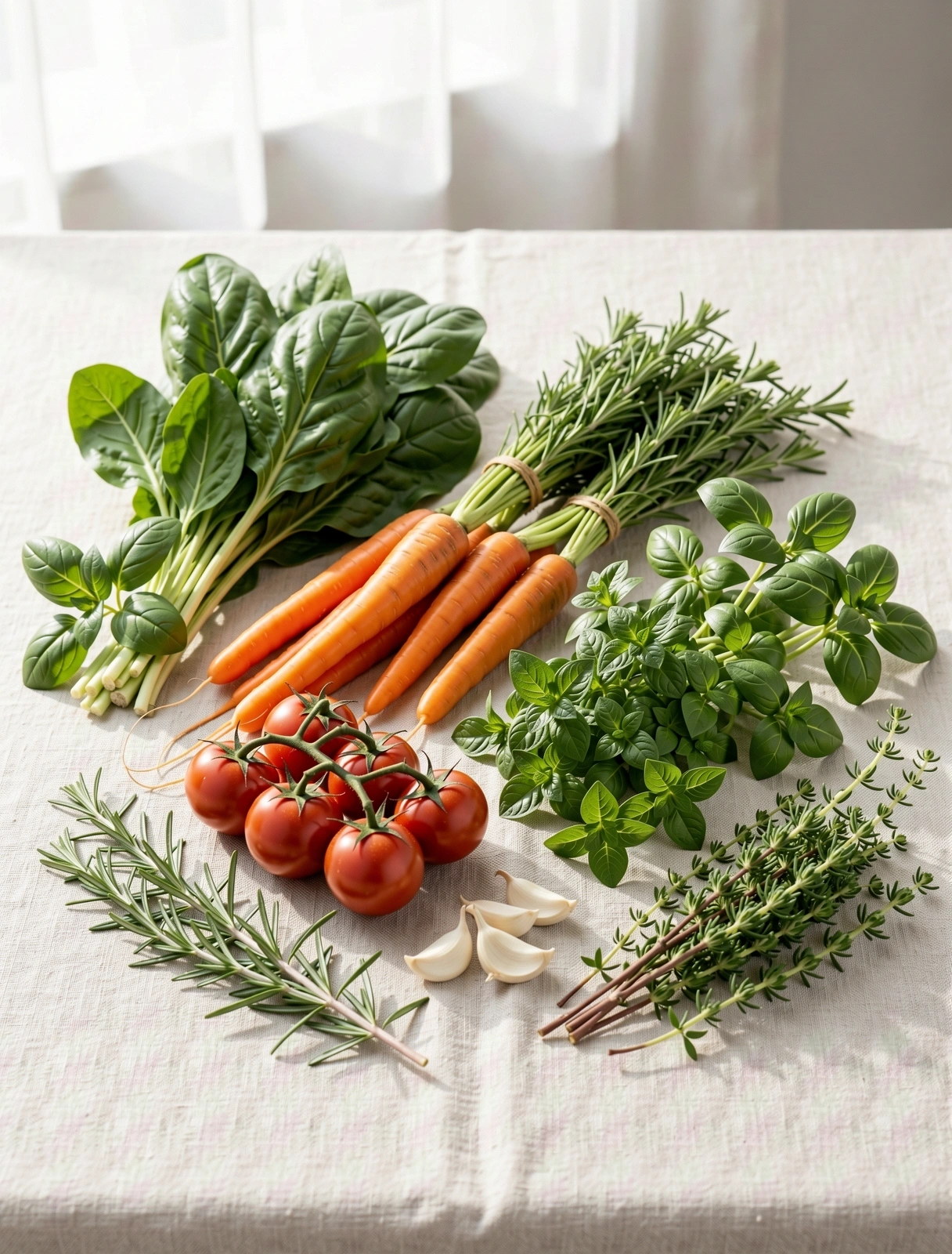 Verse biologische ingrediënten